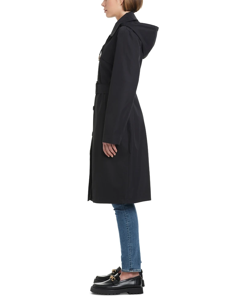 Kate Spade New York Women's Hooded Bibbed Raincoat