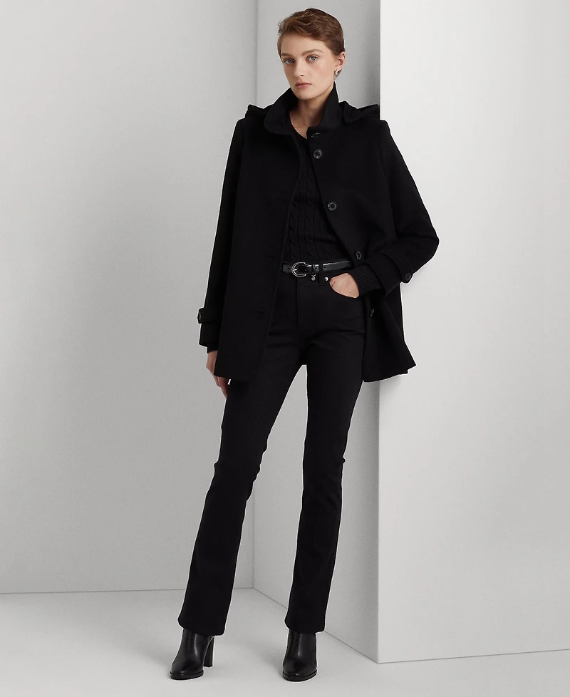 Lauren Ralph Women's Icon Hooded A-Line Coat