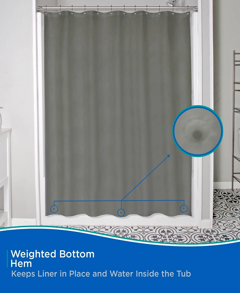 Kenney Medium Weight Peva Shower Curtain Liner