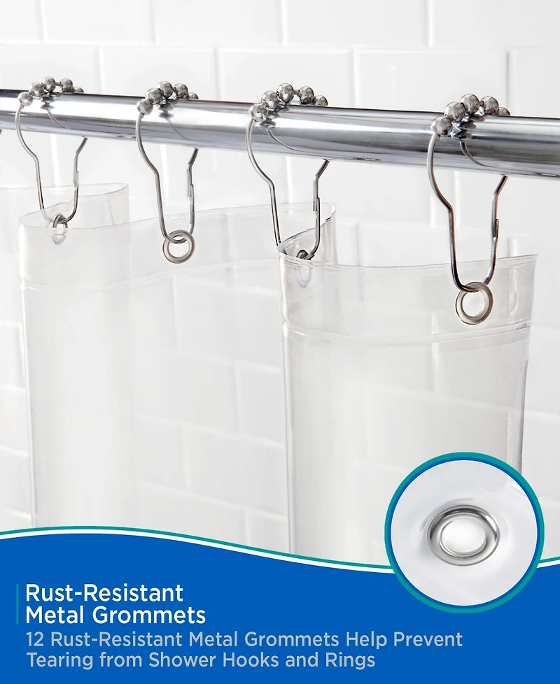 Kenney Medium Weight Peva Shower Curtain Liner