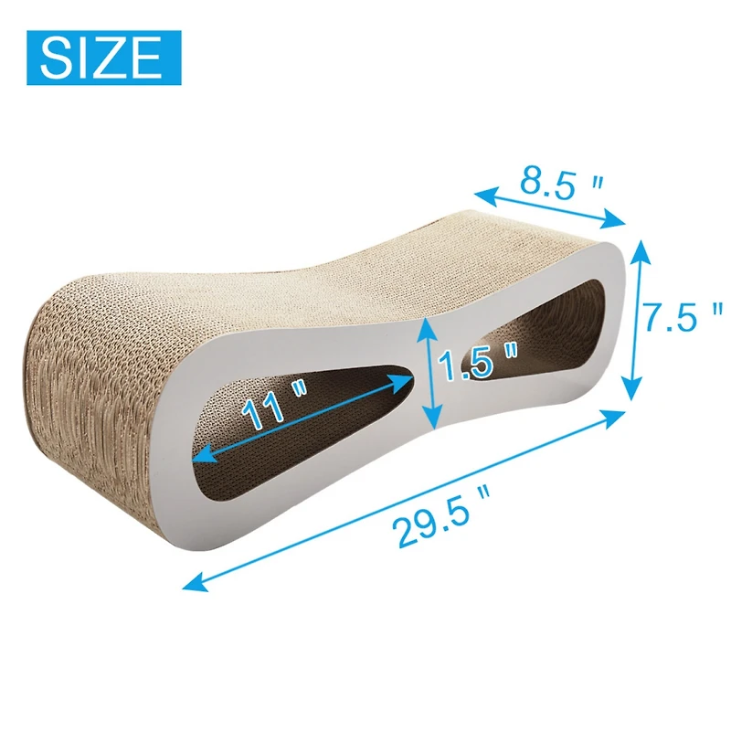 Streamdale Furniture Cat scratcher cat toy corrugated cardboard