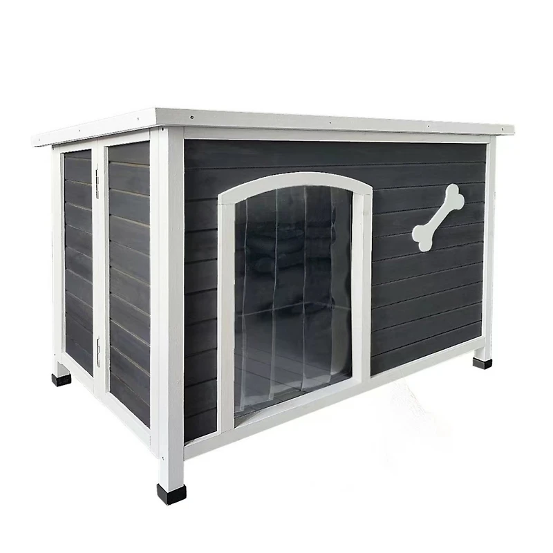 Streamdale Easy Assembly Wooden Dog House for Outdoor Use