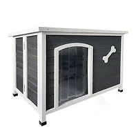 Streamdale Easy Assembly Wooden Dog House for Outdoor Use