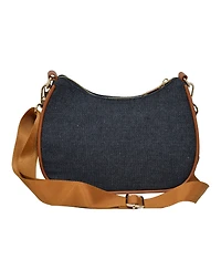 Bebe Rian Denim Crossbody with Coin Purse