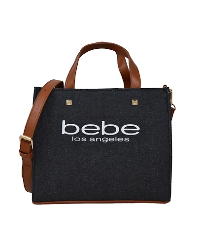 Bebe Rian Canvas Medium Satchel Bag