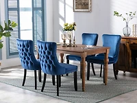 Streamdale Blue Upholstered Dining Chairs, Set of 2