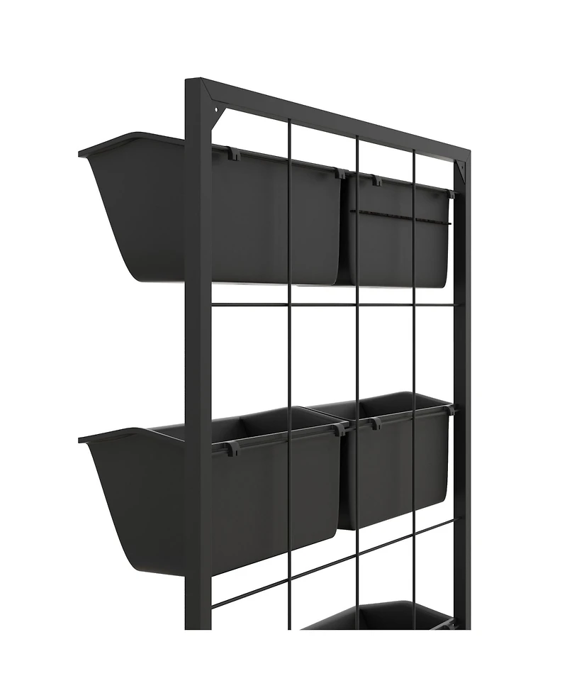 3-Tier Vertical Hanging Wall Planter for Outdoor and Indoor Spaces