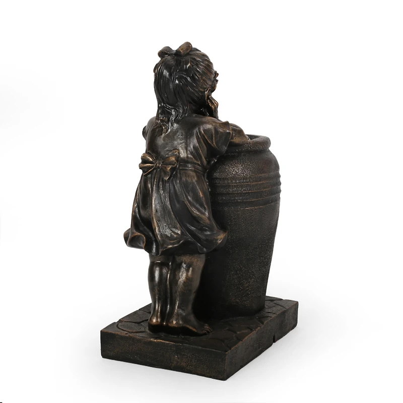 Tranquil Garden Fountain with Cascading Waterfall, Led Lights, and Exquisite Detail