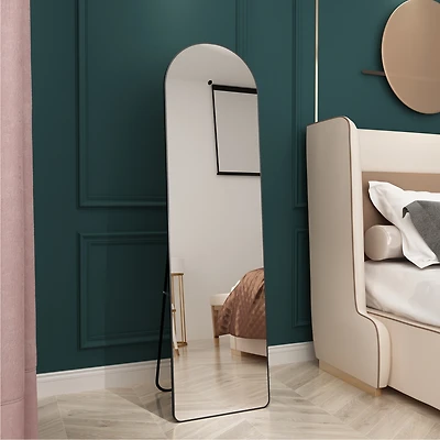 Streamdale Premium Full-Body Mirror with Space-Saving Aluminum Frame