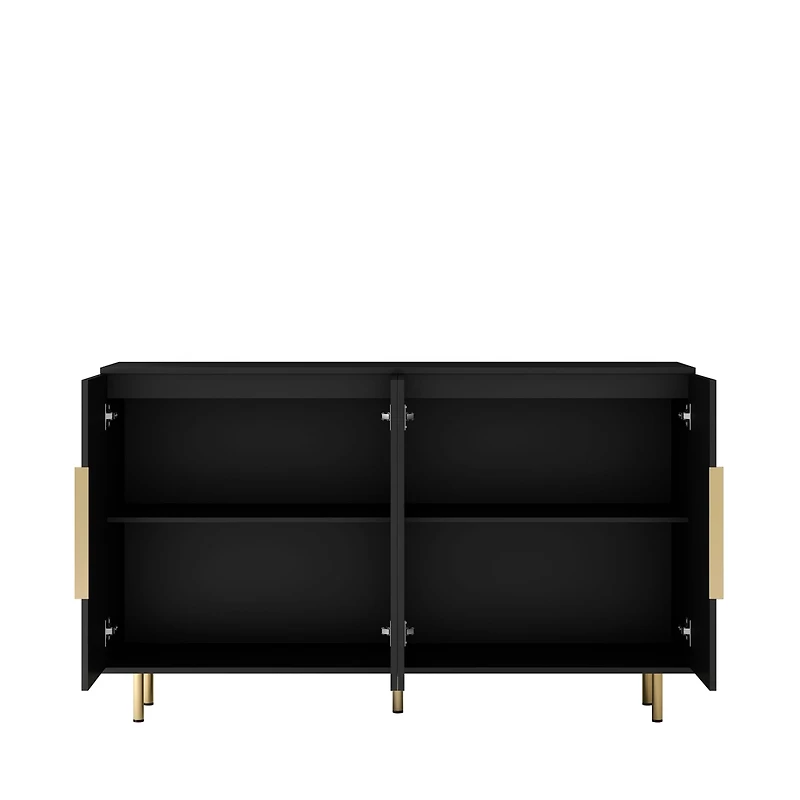 Streamdale Versatile Fluted Sideboard Art Deco meets Mid-Century Modern