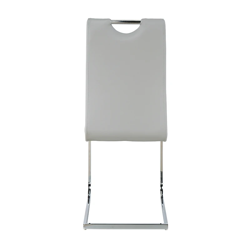 Streamdale Furniture Faux Leather Padded Dining Chairs Set Of 2