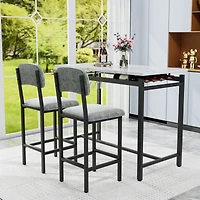 Durable & Cozy Dining Chair Set with Premium Cushions and Sturdy Steel Frame