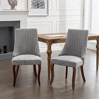 Simplie Fun Luxurious Back Dining Chairs with High Backrest for Comfort