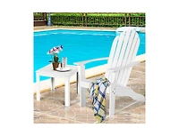 Slickblue Acacia Wood Outdoor Adirondack Chair with Ergonomic Design