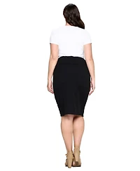 L I V D Plus Molly Pencil Skirt