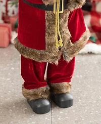 Glitzhome 35 H Oversized Christmas Traditional Santa Figurine