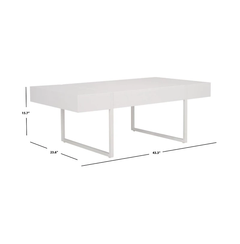 Tristan Rectangular Modern Coffee Table