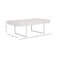 Tristan Rectangular Modern Coffee Table