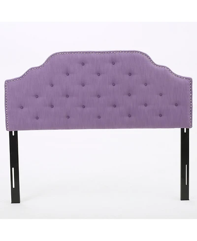 Simplie Fun Contemporary Button-Tufted Upholstered Headboard with Nailhead Accents