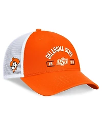 Top of the World Men's Orange/White Oklahoma State Cowboys Free Kick Trucker Adjustable Hat