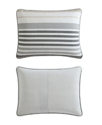 Nautica Dover Stripe Reversible 3 Piece Quilt Set, Full/Queen