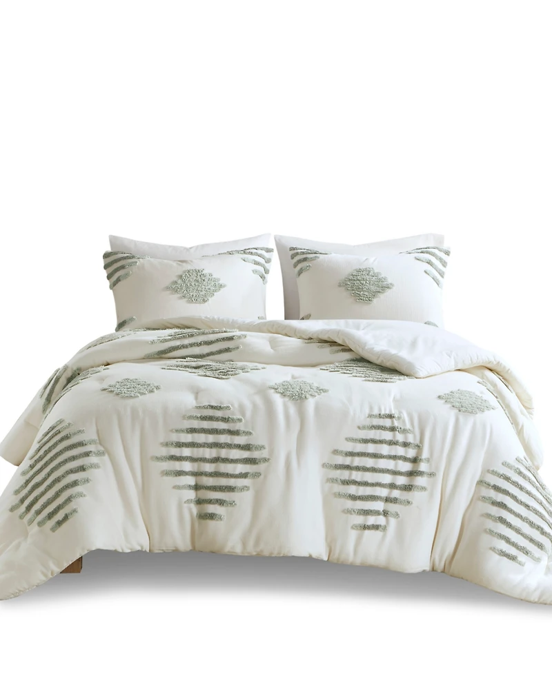 Ink+Ivy Tahli Tufted Chenille 3-Pc. Comforter Set