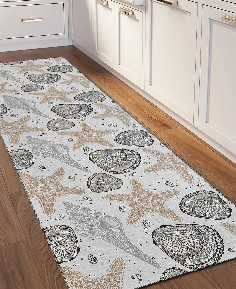 Dalyn Seabreeze Washable SZ4 2'3x7'6 Runner Area Rug