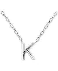 Giani Bernini Initial K Pendant Necklace in Sterling Silver, 16" + 2" extender, Created for Macy's