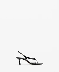 Mango Women's Kitten Heel Sandals