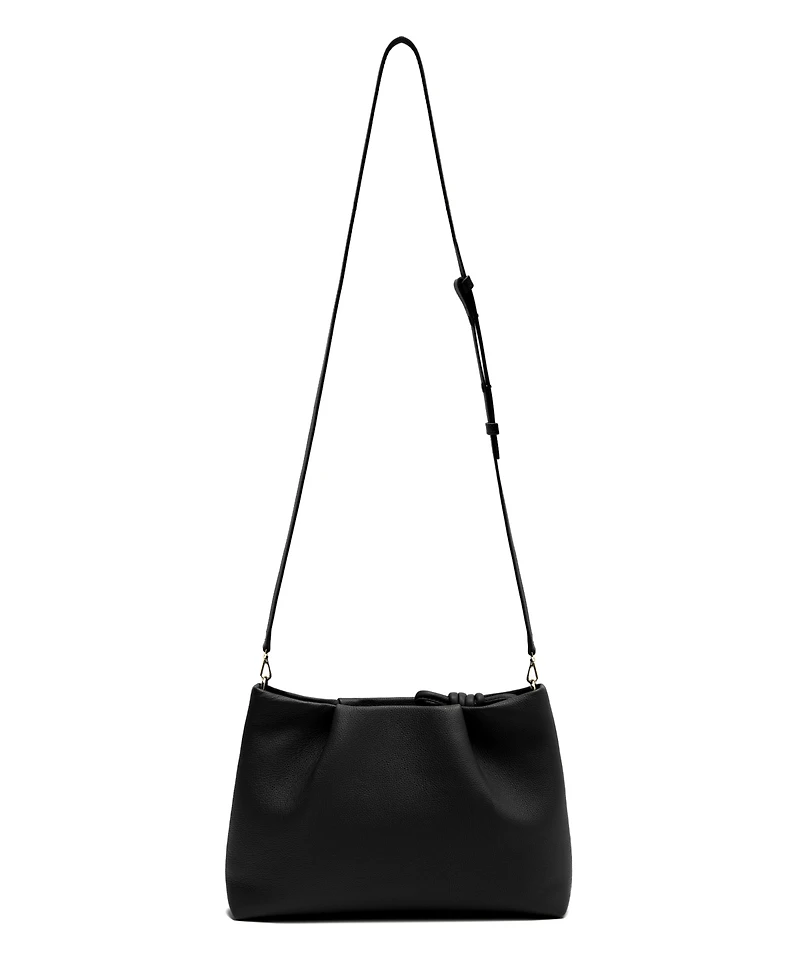 Esin Akan Midi Mayfair Leather Clutch Crossbody Bag