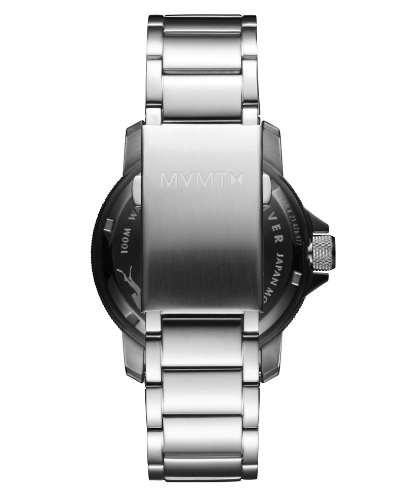 Mvmt Men's Cali Diver Silver Stainless Steel Watch 40MM