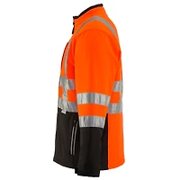RefrigiWear Men's HiVis Insulated Softshell Jacket - High-Visibility, Warm Work Coat, Water-Repellent, Windproof, Reflective Safety Gear