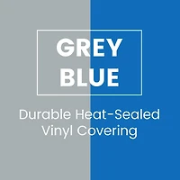 RestZone ECR4Kids Everyday Folding Rest Mat, 4-Section, 5/8in, Blue/Grey, 5-Pack