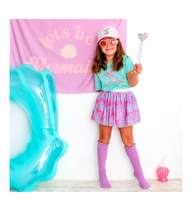Sweet Wink Girls Mermaid Tail Patch Hat