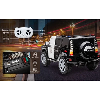 Streamdale 4-Wheel Electric Ride-On Car with Music, Lights, and Remote Control