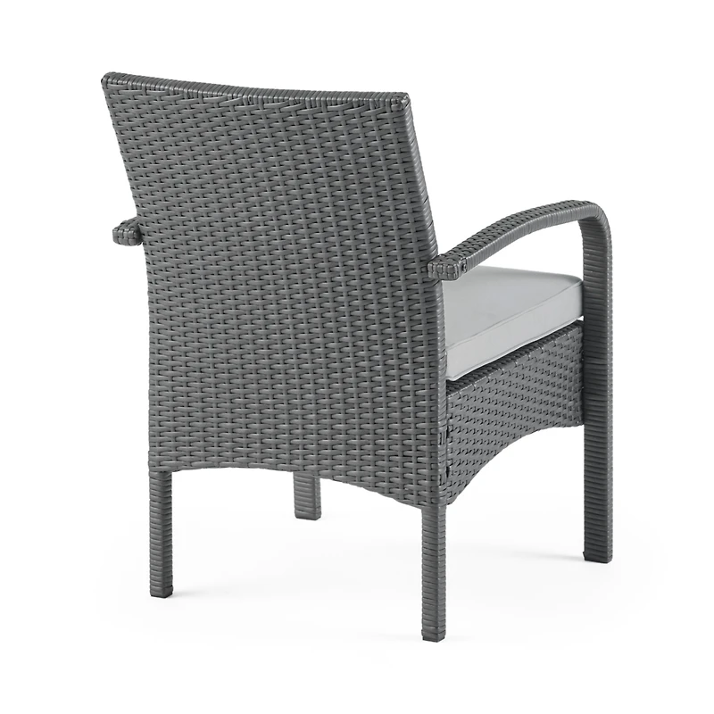 Streamdale Furniture Cordoba Brown Pe Rattan 4-Piece Outdoor Chat Set
