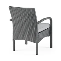 Streamdale Furniture Cordoba Brown Pe Rattan 4-Piece Outdoor Chat Set