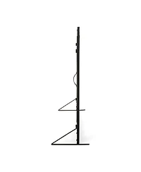Streamdale Matte Black Modern Iron Fireplace Screen with Access Doors