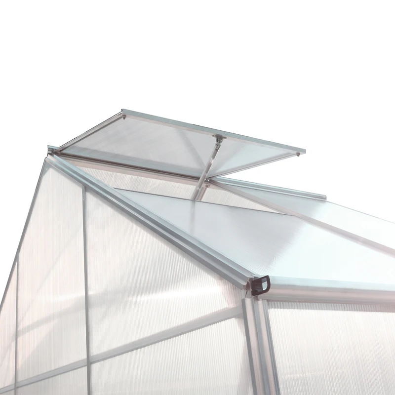 Streamdale Furniture Premium Greenhouse Polycarbonate and Aluminum Frame, Sliding Door