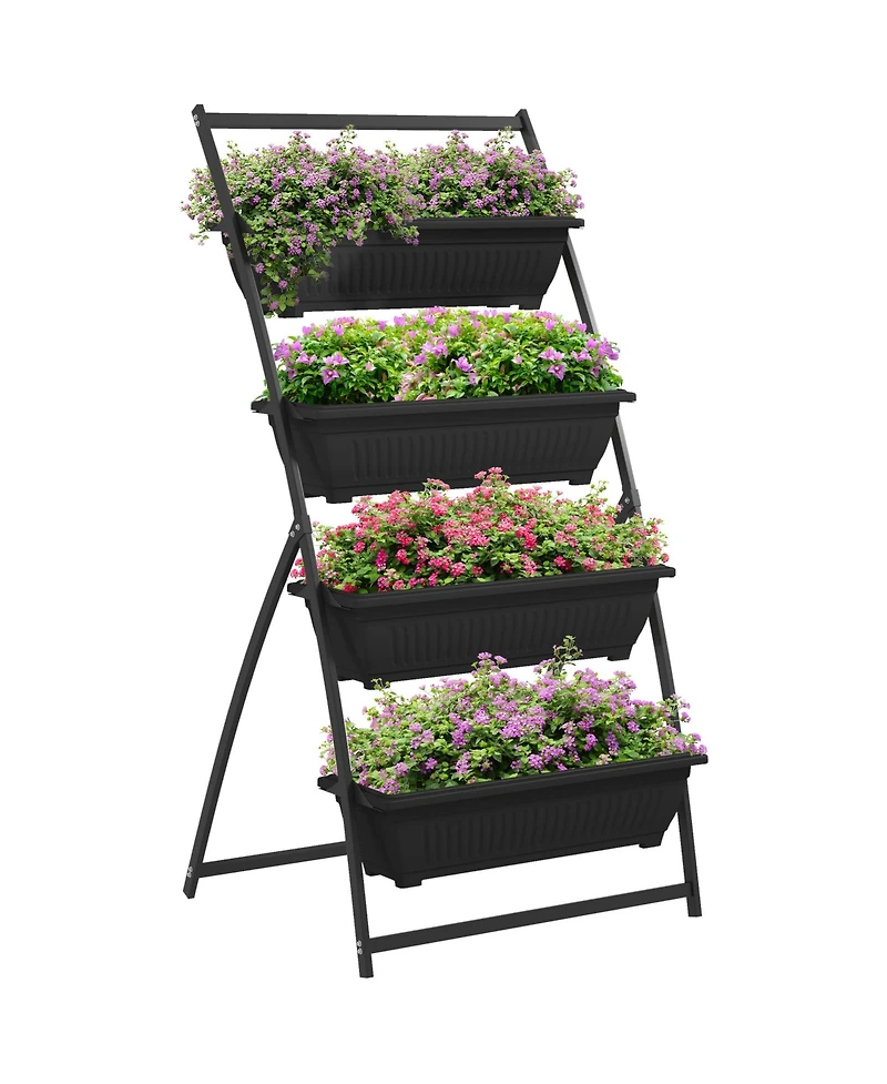 Streamdale Furniture 4-Tiered Vertical Garden Ergonomic, Space-Saving