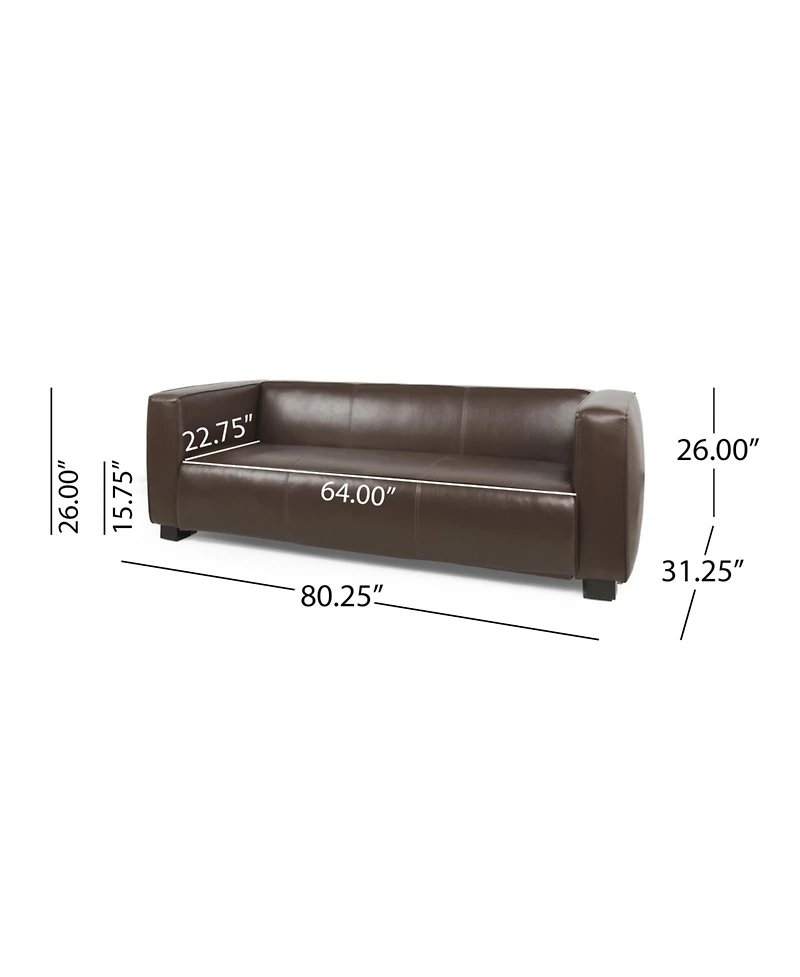 Streamdale Contemporary Upholstered Tuxedo Sofa with Birch Wood Legs