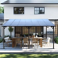 Streamdale Premium Wall-Mounted Lean-To Awning Durable, Versatile Outdoor Shelter