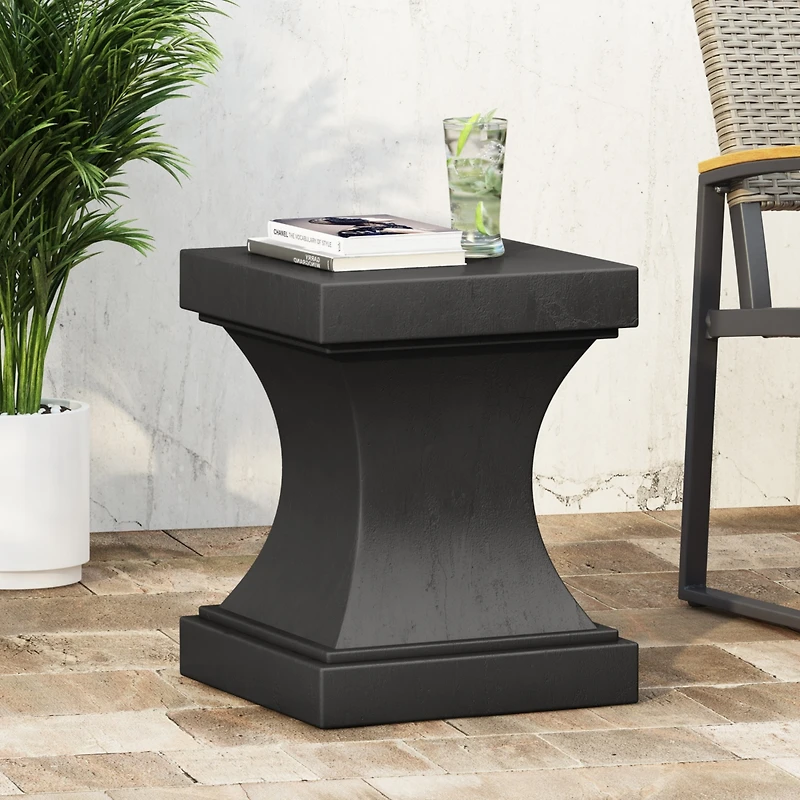 Streamdale Minimalist Pedestal Side Table Versatile & Durable Decor