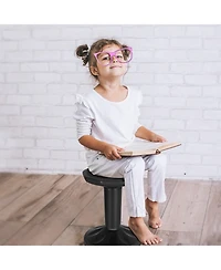 Slickblue Adjustable Active Learning Stool Sitting Home Office Wobble Chair with Cushion Seat