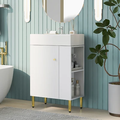 Streamdale 21.6" Bathroom Vanity Combo with Single Ceramic Sink
