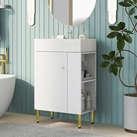 Streamdale 21.6" Bathroom Vanity Combo with Single Ceramic Sink