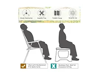 Slickblue Patio Dining Set with Patio Folding Chairs and Table