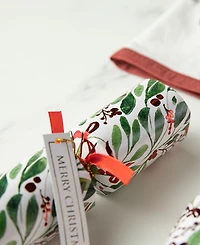 Glitzhome 8PK 1.50''D X 10.00''H Christmas Holy Leaves Party Cracker with Gift Contents