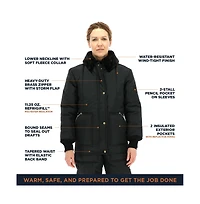 RefrigiWear Plus Size Iron-Tuff Coat - Insulated Winter Jacket for Extreme Cold Protection