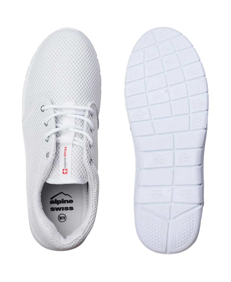 Alpine Swiss Men's Kilian Walking Shoes | Breathable Mesh Running Lightweight Fashion Sneakers Athletic Tennis Trainers